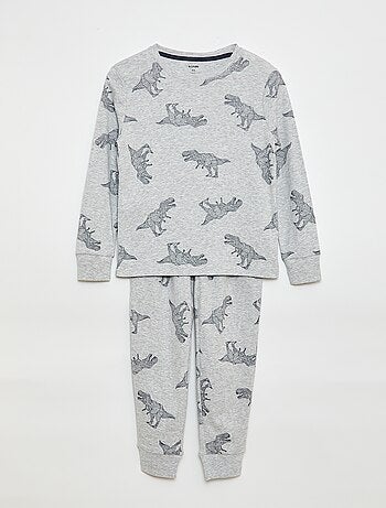 Conjunto de pijama largo estampado - 2 piezas