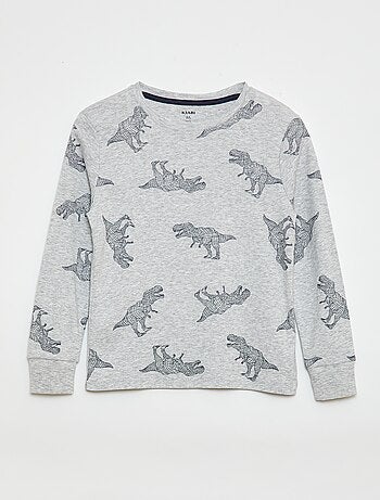 Conjunto de pijama largo estampado - 2 piezas