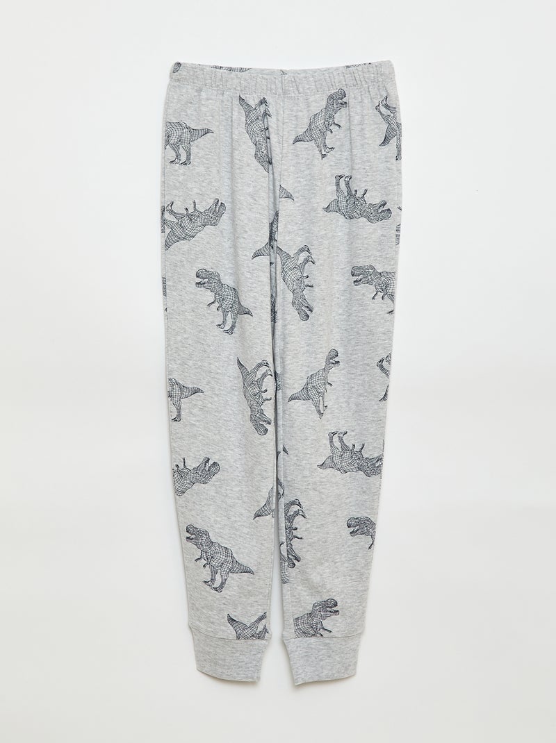 Conjunto de pijama largo estampado - 2 piezas Verde - Kiabi