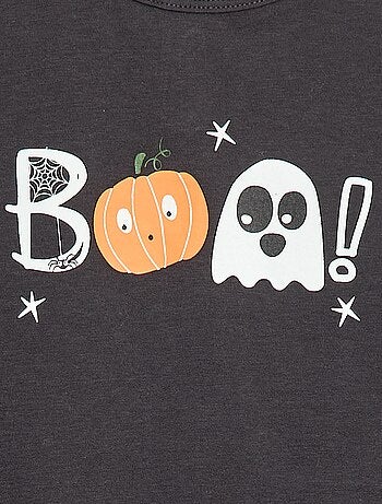 Conjunto de pijama largo estampado 'Halloween' - 2 piezas