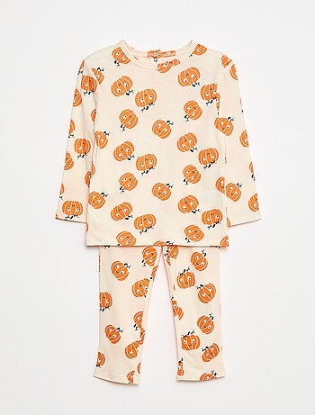 Conjunto de pijama largo estampado 'Halloween' - 2 piezas