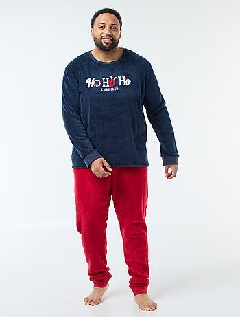 Conjunto de pijama largo estilo navideño - 2 piezas