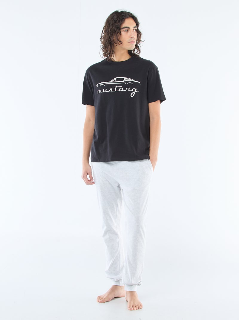 Conjunto de pijama largo 'Ford' - 2 piezas Gris - Kiabi