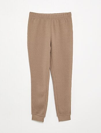 Conjunto de pijama largo gofrado - 2 piezas
