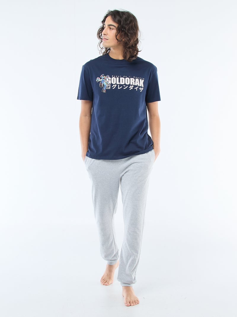 Conjunto de pijama largo 'Goldorak' - 2 piezas Gris - Kiabi