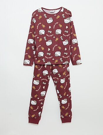 Conjunto de pijama largo 'Hello Kitty' - 2 piezas