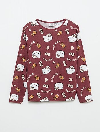 Conjunto de pijama largo 'Hello Kitty' - 2 piezas