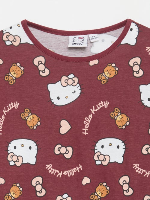 Conjunto de pijama largo 'Hello Kitty' - 2 piezas - Kiabi Conjunto de pijama largo 'Hello Kitty' - 2 piezas - Kiabi