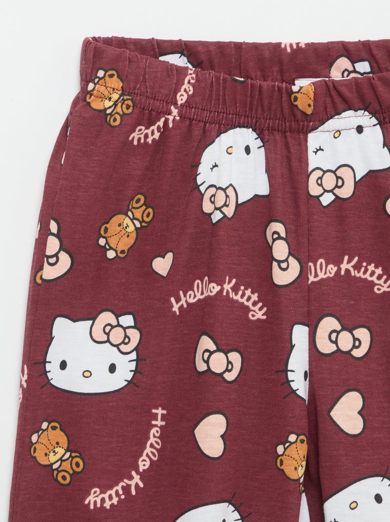 Conjunto de pijama largo 'Hello Kitty' - 2 piezas Rojo - Kiabi