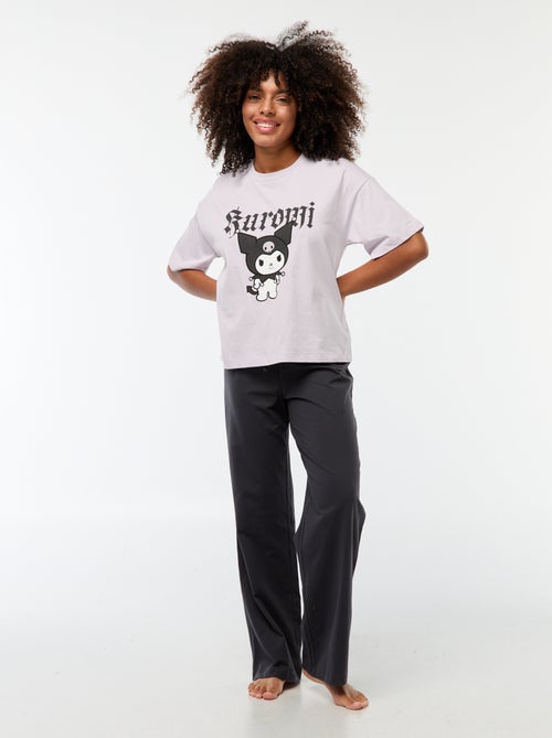 Conjunto de pijama largo 'Kuromi' - 2 piezas - Kiabi