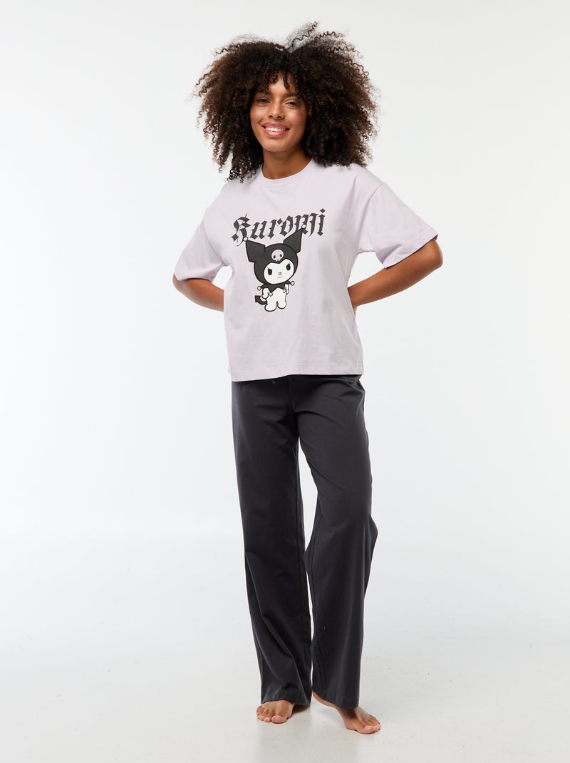 Conjunto de pijama largo 'Kuromi' - 2 piezas PURPURA - Kiabi