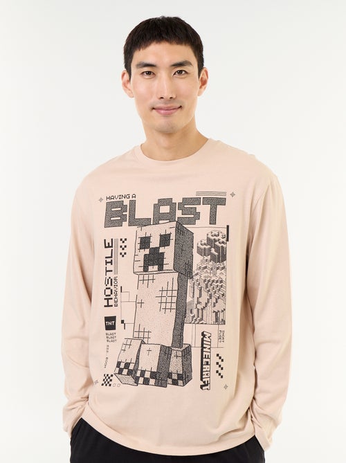 Conjunto de pijama largo 'Minecraft' - 2 piezas - Kiabi