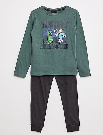 Conjunto de pijama largo 'Minecraft' - 2 piezas