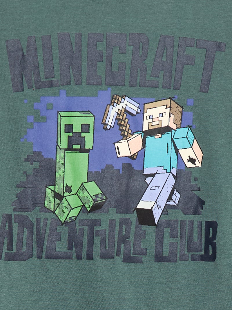 Conjunto de pijama largo 'Minecraft' - 2 piezas Verde - Kiabi