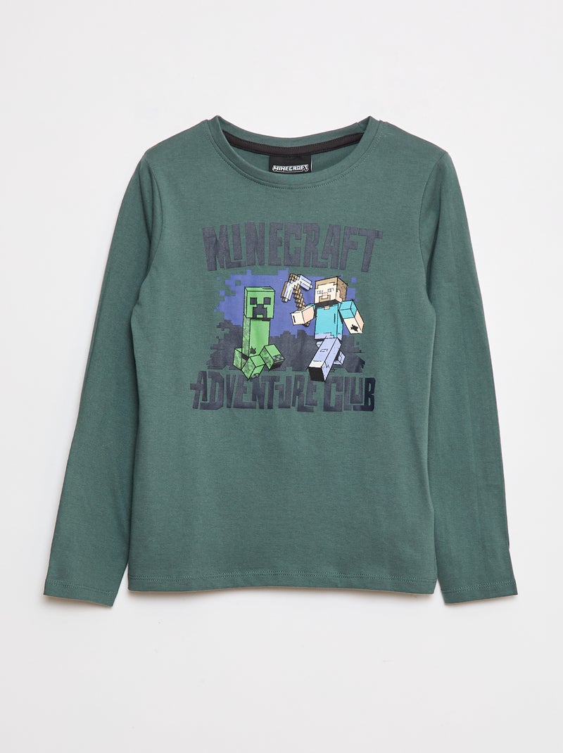 Conjunto de pijama largo 'Minecraft' - 2 piezas Verde - Kiabi