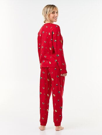 Conjunto de pijama largo 'Navidad' - 2 piezas