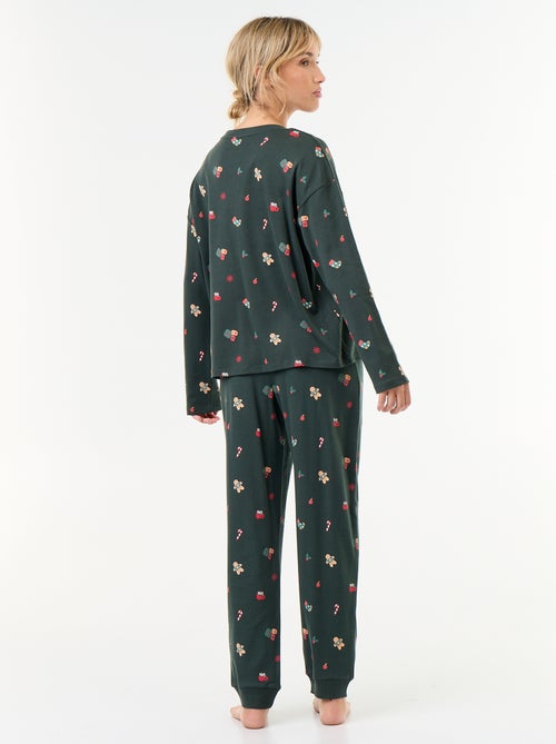 Conjunto de pijama largo 'Navidad' - 2 piezas - Kiabi