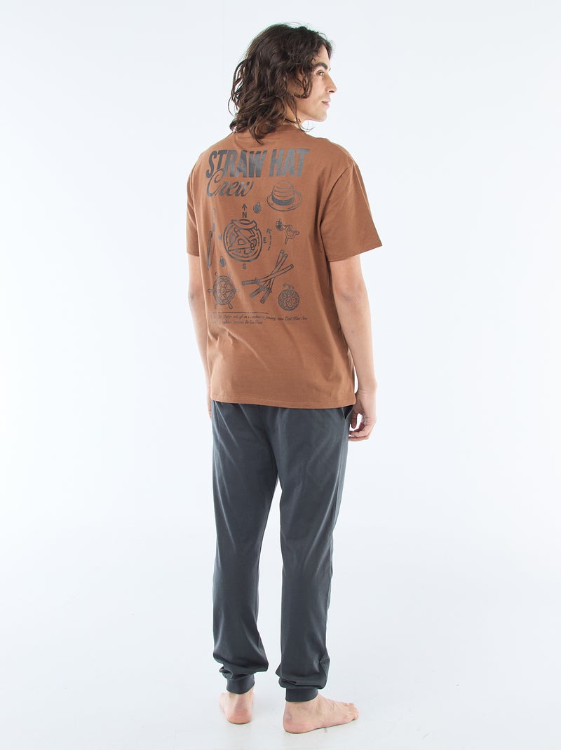 Conjunto de pijama largo 'One piece' - 2 piezas Gris - Kiabi
