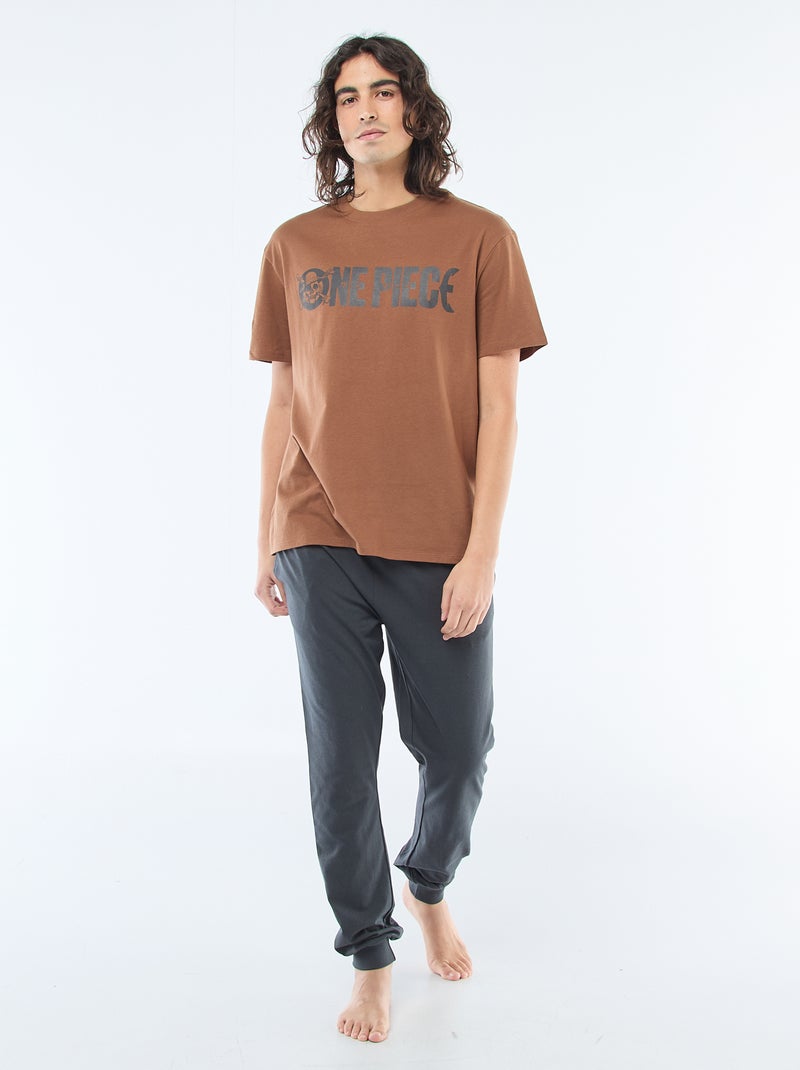 Conjunto de pijama largo 'One piece' - 2 piezas Gris - Kiabi