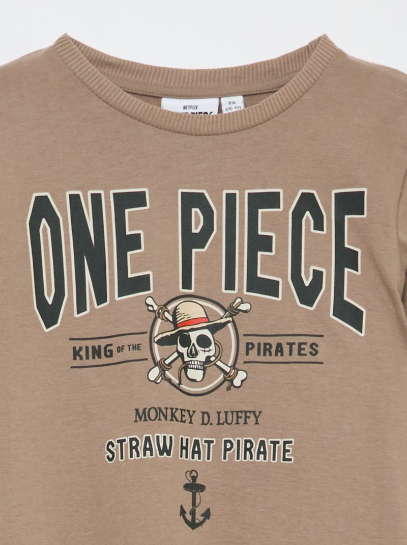Conjunto de pijama largo 'One Piece' Marron - Kiabi