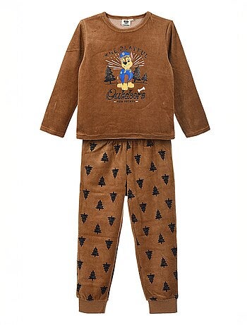 Conjunto de pijama largo 'Patrulla Canina' en forro polar - 2 piezas