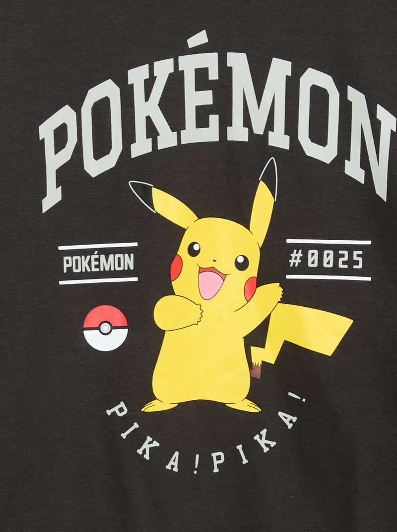 Conjunto de pijama largo 'Pikachu' 'Pokémon' - 2 piezas Negro - Kiabi