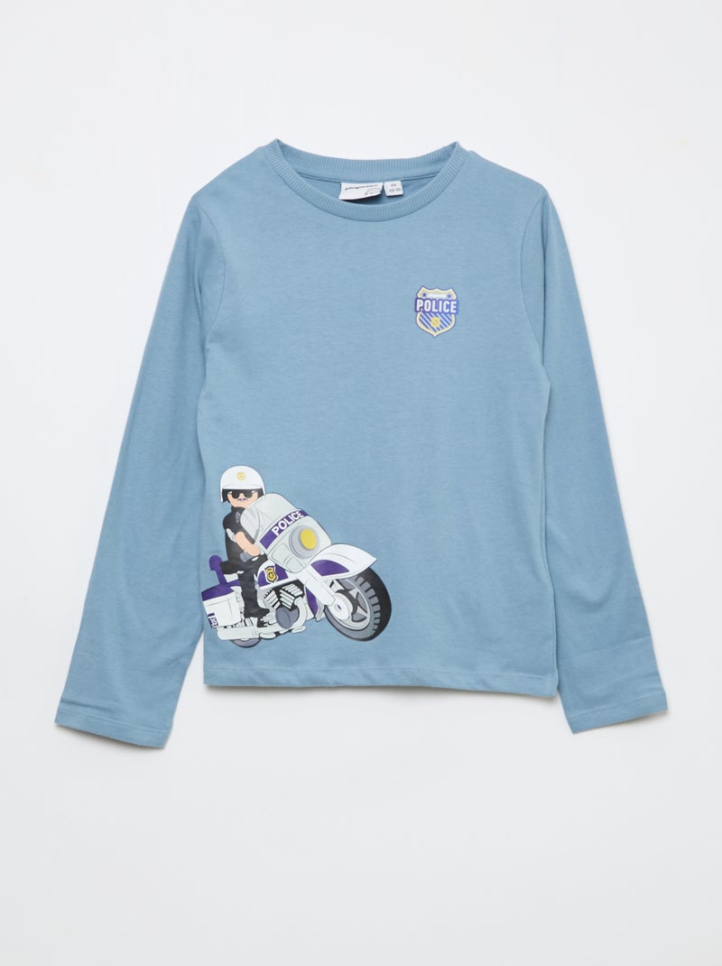 Conjunto de pijama largo 'Playmobil' - 2 piezas Azul - Kiabi