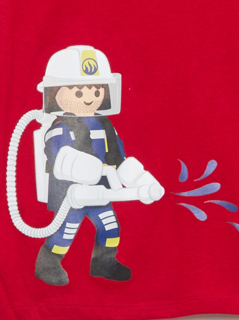 Conjunto de pijama largo 'Playmobil' - 2 piezas Rojo - Kiabi