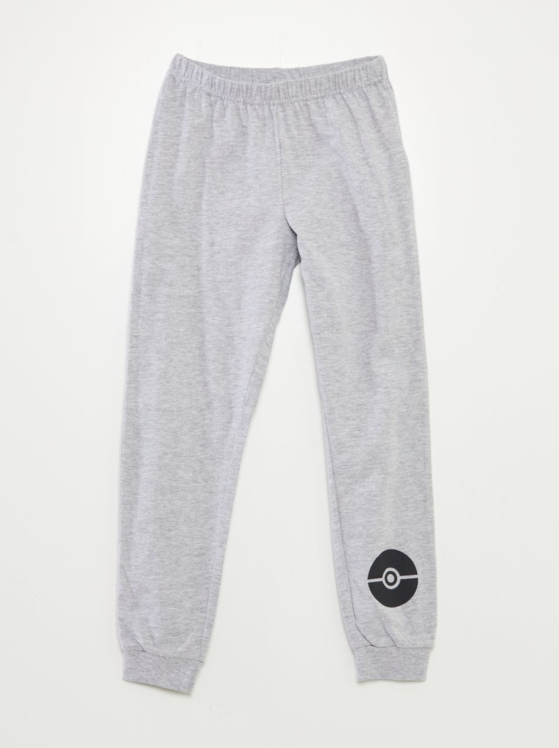 Conjunto de pijama largo 'Pokémon' camiseta + pantalón - 2 piezas GRIS - Kiabi
