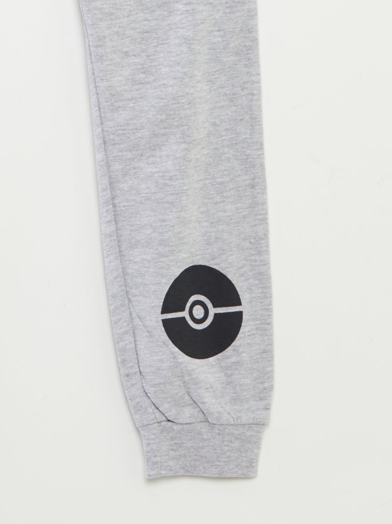Conjunto de pijama largo 'Pokémon' camiseta + pantalón - 2 piezas GRIS - Kiabi