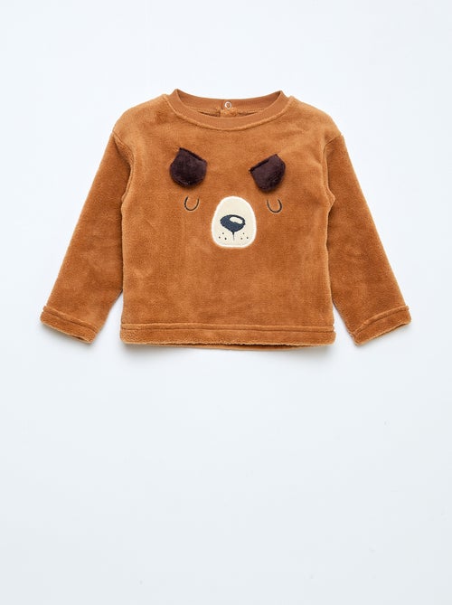 Conjunto de pijama largo polar - 2 piezas - Kiabi