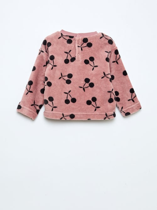 Conjunto de pijama largo polar - 2 piezas - Kiabi