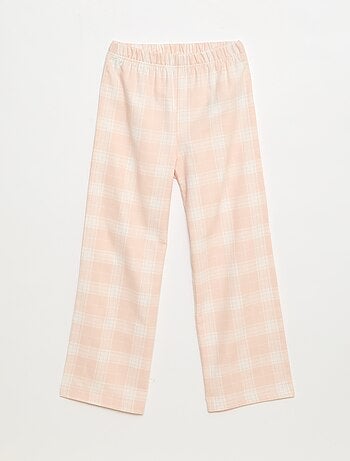 Conjunto de pijama largo polar camiseta + pantalón - 2 piezas