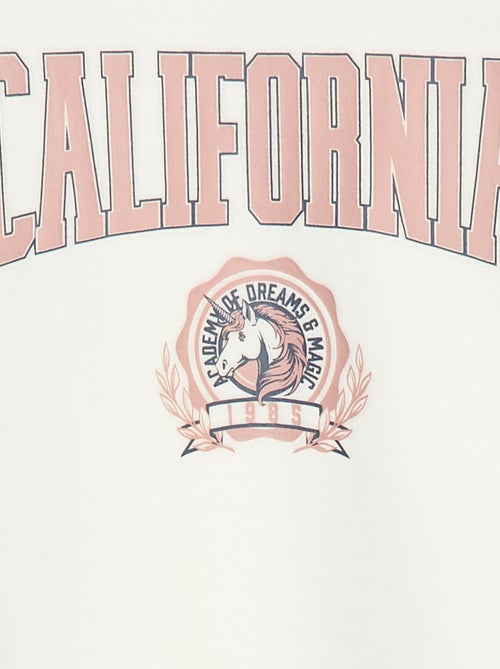 Conjunto de pijama largo polar camiseta + pantalón - 2 piezas - Kiabi