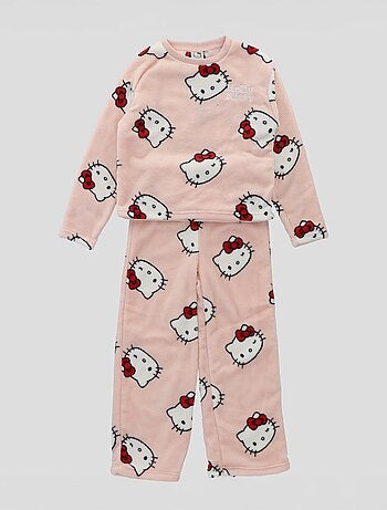 Conjunto de pijama largo polar 'Hello Kitty' - 2 piezas