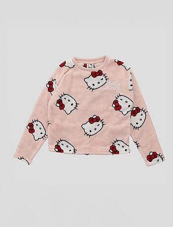 Conjunto de pijama largo polar 'Hello Kitty' - 2 piezas