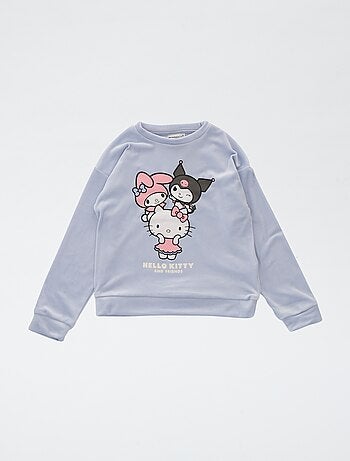 Conjunto de pijama largo polar 'Kuromi' 'Hello Kitty' - 2 piezas
