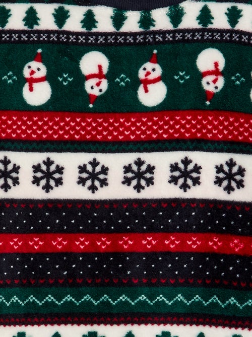 Conjunto de pijama largo polar 'Navidad' - 2 piezas - Kiabi