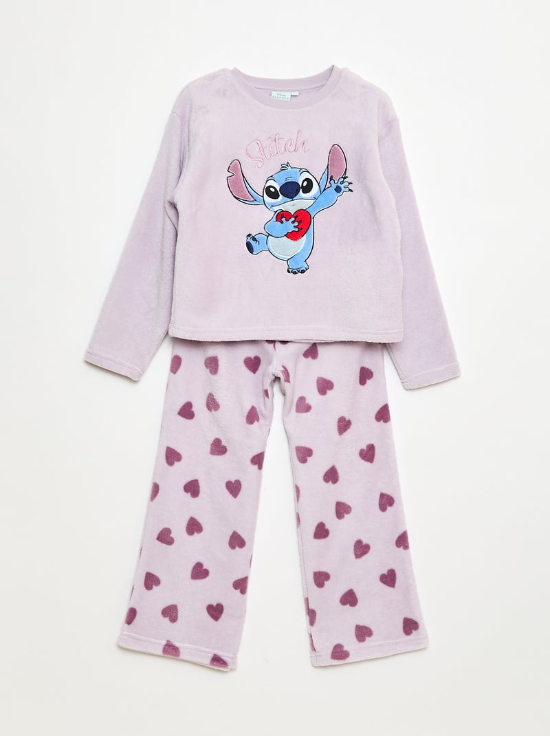 Conjunto de pijama largo polar 'Stitch' 'Disney' - 2 piezas Purpura - Kiabi