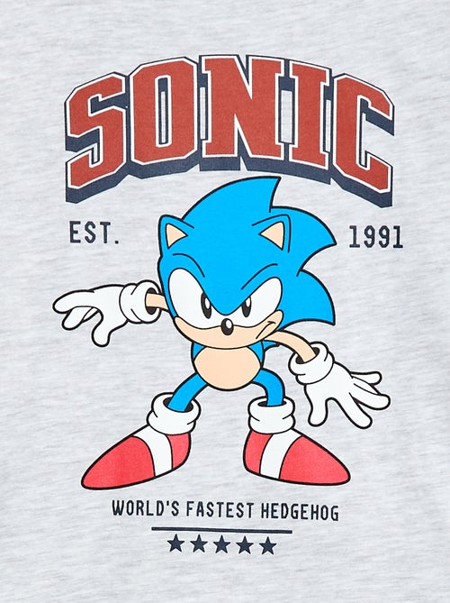 Conjunto de pijama largo 'Sonic' - 2 piezas - Kiabi Conjunto de pijama largo 'Sonic' - 2 piezas - Kiabi