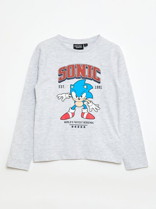 Conjunto de pijama largo 'Sonic' - 2 piezas - Kiabi Conjunto de pijama largo 'Sonic' - 2 piezas - Kiabi