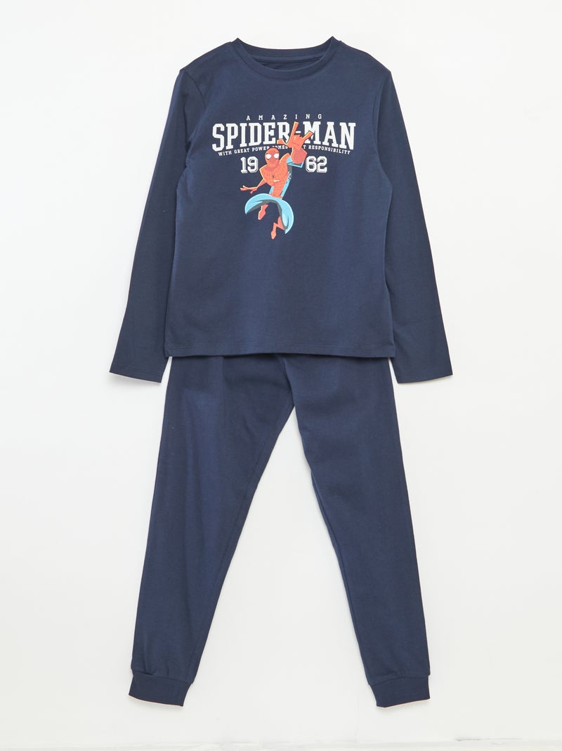 Conjunto de pijama largo 'Spider-Man' - 2 piezas Azul - Kiabi