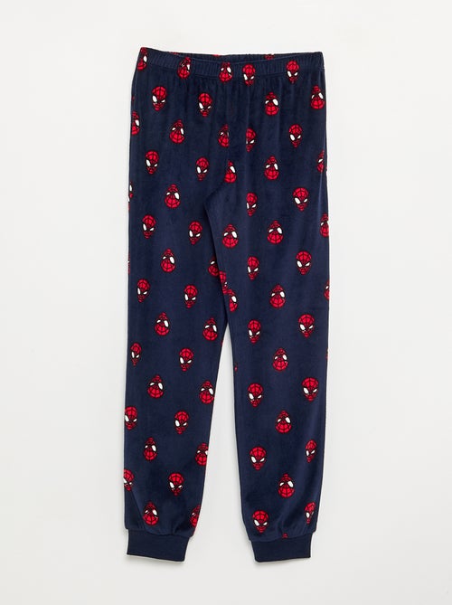 Conjunto de pijama largo 'Spiderman' de forro polar - 2 piezas - Kiabi