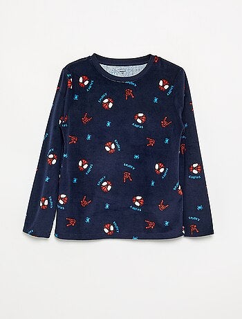 Conjunto de pijama largo 'Spiderman' de forro polar - 2 piezas