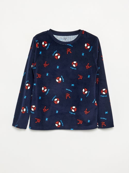 Conjunto de pijama largo 'Spiderman' de forro polar - 2 piezas - Kiabi