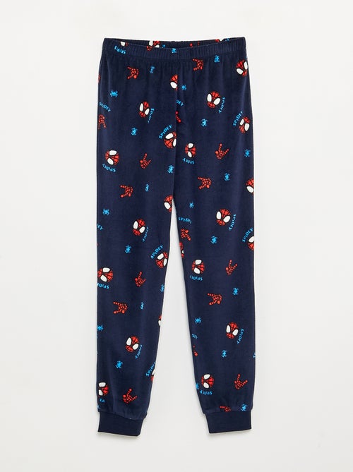 Conjunto de pijama largo 'Spiderman' de forro polar - 2 piezas - Kiabi
