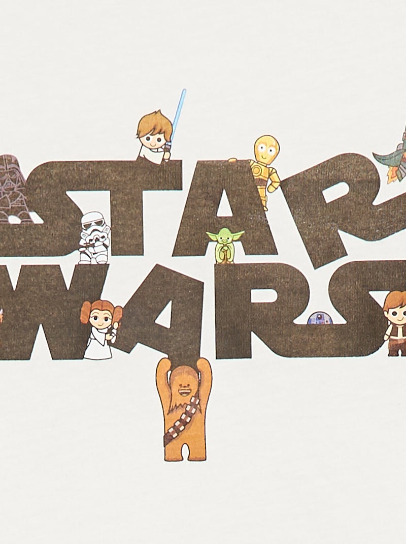 Conjunto de pijama largo 'Star Wars' - 2 piezas Blanco - Kiabi