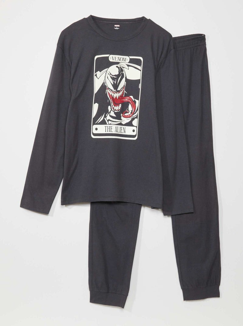 Conjunto de pijama largo 'Venom' NEGRO - Kiabi