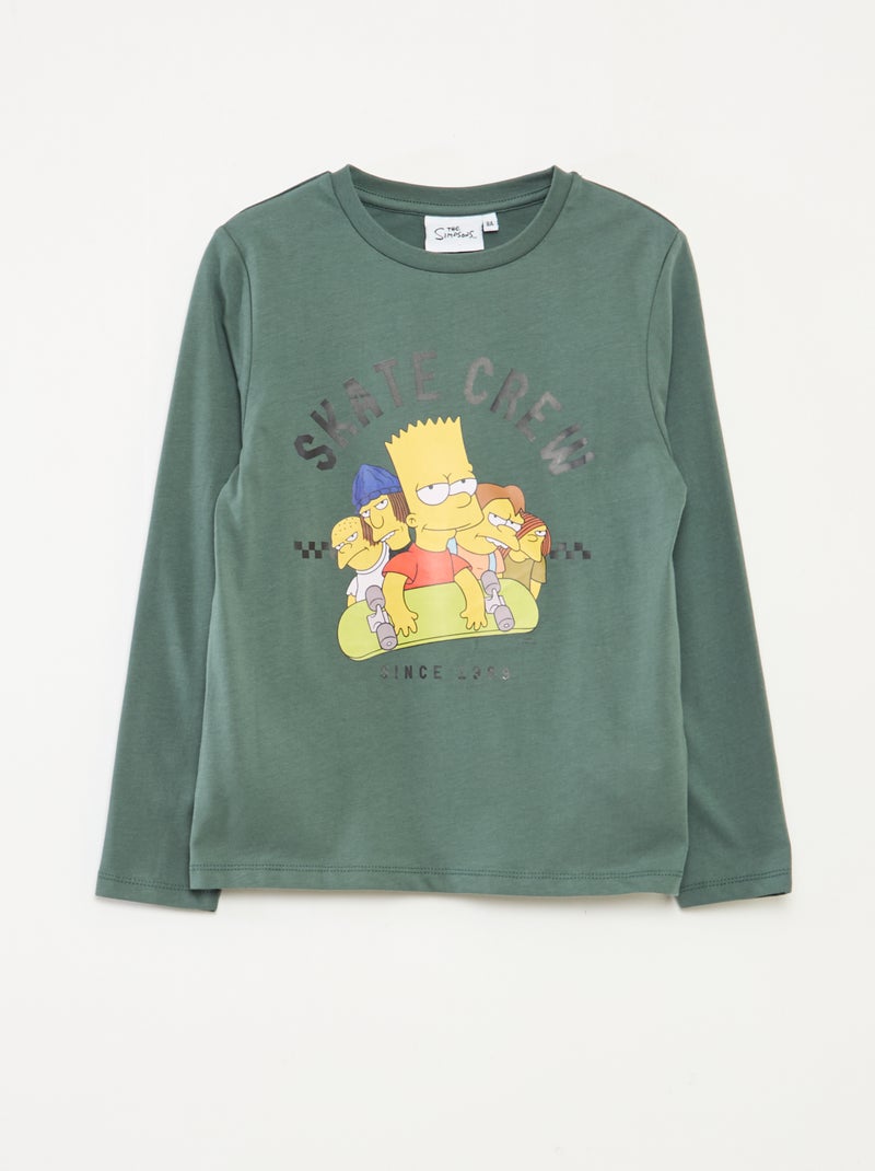 Conjunto de pijama 'Los Simpson' camiseta + pantalón - 2 piezas Verde - Kiabi