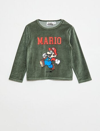 Conjunto de pijama 'Mario' de terciopelo